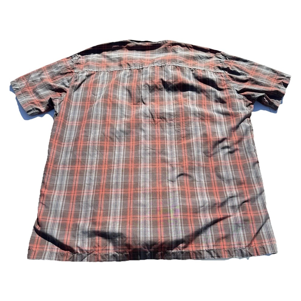 Kuhl Eluxur Shirt Short Sleeve Button-Up Men's XXL Red Plaid Hiking Outdoor 7153 - Picture 7 of 7